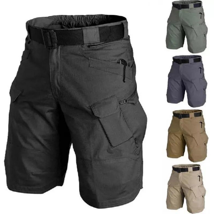 Alex™ - Shorts med Flera Fickor + gratis bälte